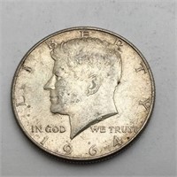 1964 Silver Kennedy Half Dollar