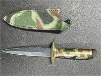 Vintage Japan C.I. Camo Fighting Boot Knife Dagger