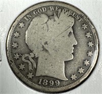 1899-S Silver Barber Half-Dollar G