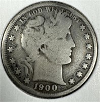 1900 Silver Barber Half-Dollar G