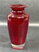 Vintage Hand Blown Glass Shoulder Vase
