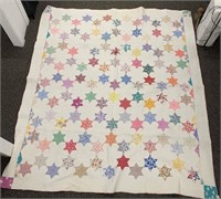 Handsewn Star Design Quilt