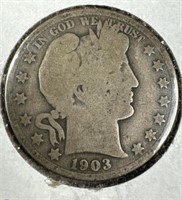 1903 Silver Barber Half-Dollar AG