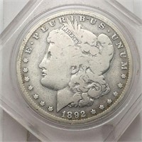 1892 O Morgan Silver Dollar