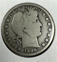 1906-O Silver Barber Half-Dollar G