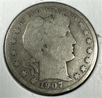 1907-S Silver Barber Half-Dollar G