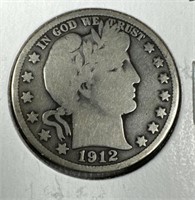 1912-S Silver Barber Half-Dollar G