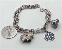 Sterling Silver Charm Bracelet