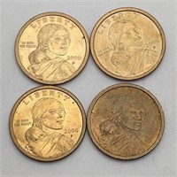 Group Of 4 2000 Sacagawea $1 Coins