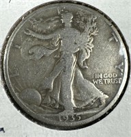 1935 Silver Walking Liberty Half-Dollar G