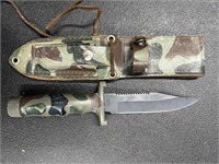 Vintage Utica Survival Knife camo pattern 45031
