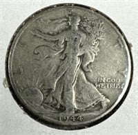 1944-S Silver Walking Liberty Half-Dollar VG