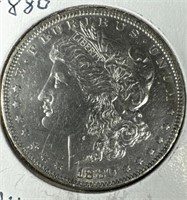 1880 Silver Morgan Dollar AU
