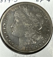 1884-S Silver Morgan Dollar EF