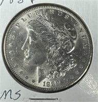 1889 Silver Morgan Dollar MS