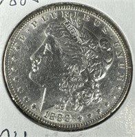 1888 Silver Morgan Dollar AU