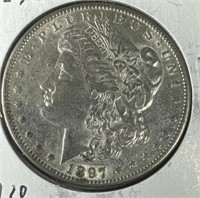 1897-S Silver Morgan Dollar AU