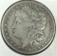 1904-S Silver Morgan Dollar VF