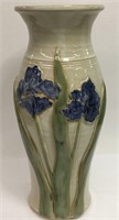Signed Art Pottery Iris Vase