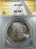 1879-O Silver Morgan Dollar AU58 ANACS