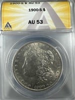 1900-S Silver Morgan Dollar AU53 ANACS