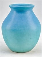 Van Briggle Small Globular Blue Ceramic Vase