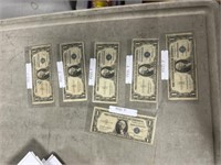 6-$1 SILVER CERTIFICATES