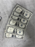 6-$1 SILVER CERTIFICATES