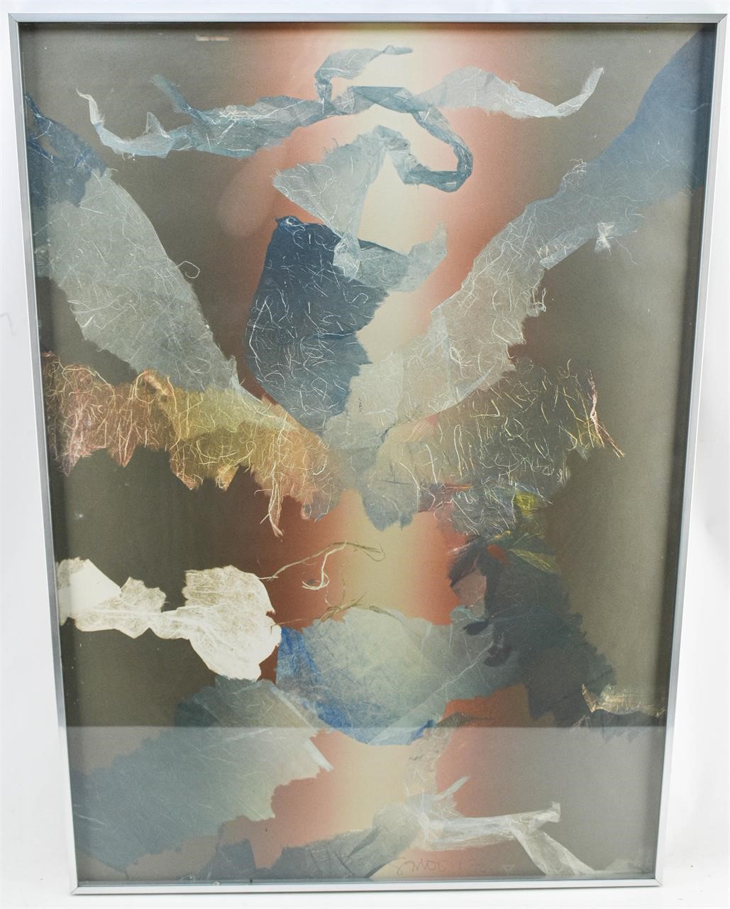 Scott Sandell Vermillion Abstract Print #1