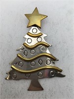 Sterling Silver Christmas Tree Broach