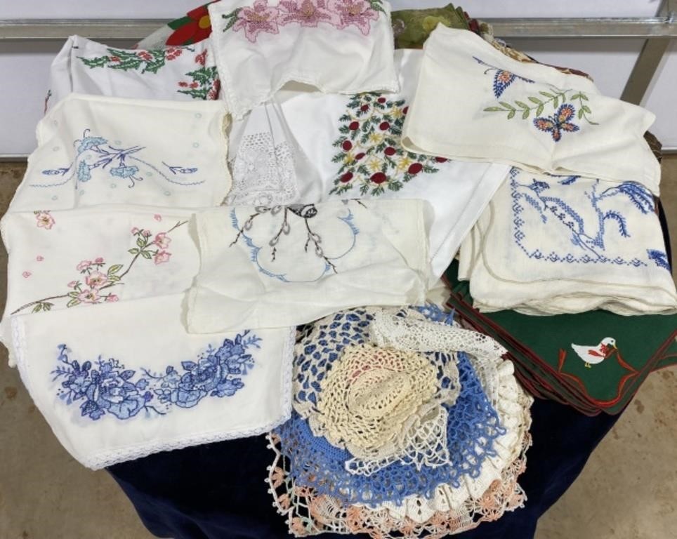 Embroidered Table Cloths & Runners