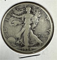 1934 Silver Walking Liberty Half-Dollar