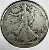 1941 Silver Walking Liberty Half-Dollar