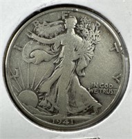 1941-S Silver Walking Liberty Half-Dollar