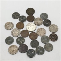 Group Of Misc. Coins, 1 Canada Silver Quarter