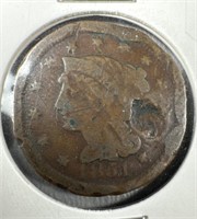 1851 Liberty Head Large Cent
