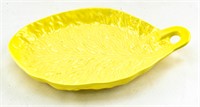 Vintage Secla Portugal Yellow Cabbage Leaf Platter