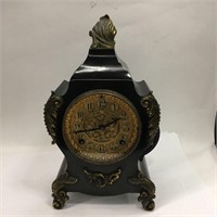 Ansonia Clock Co. Clock With Brass Ormolu