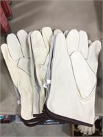 LG LEATHER GLOVES 3 PAIR