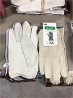 MD LEATHER GLOVES 2 PAIR