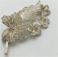 Silver 800 Flower Broach