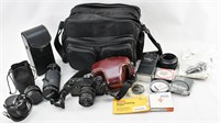 Contax 137 MA Camera, Carl Zeiss & Tamron Lenses