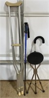 Crutches, Walking Stick, Seat Cane