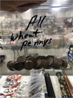 2 BAGS OF WHEAT PENNIES