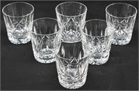 Set of 6 Waterford Crystal Old Fashioned Glasses