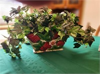 Strawberry Basket w/ greenery