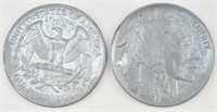 Pair of Oversized Novelty American Coins