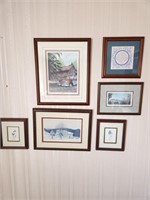 Paint Prints w/ Frames (6)