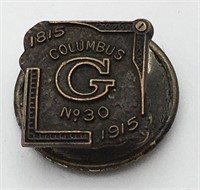 Columbus G No. 30 1815-1915 Pin