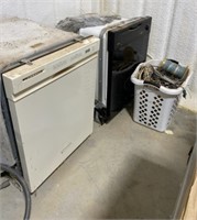 2 Non-Working Dishwashers, Basket of Misc. Wire